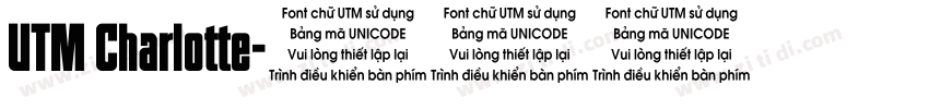 UTM Charlotte字体转换